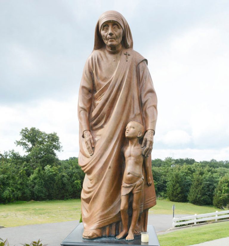 Bronze religious statues of mother Teresa for catholic church outdoor