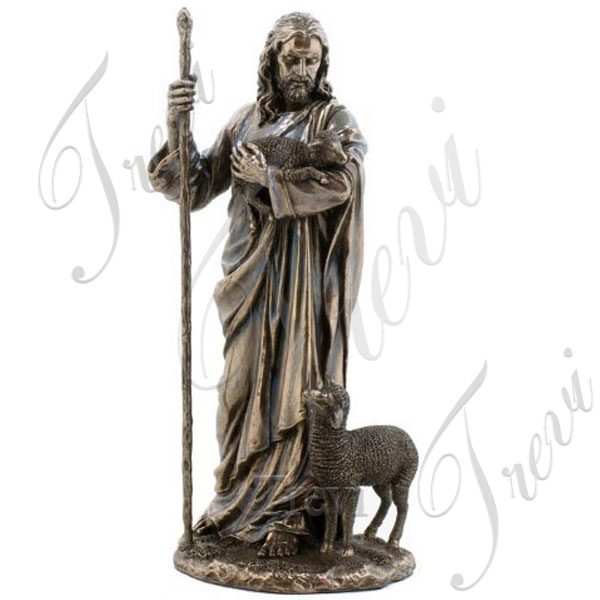 Bronze religious statues of the good shepherd for sale TBC-20