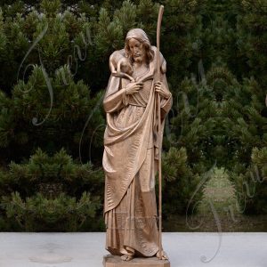 Large catholic garden statues of the good shepherd jesus to buy