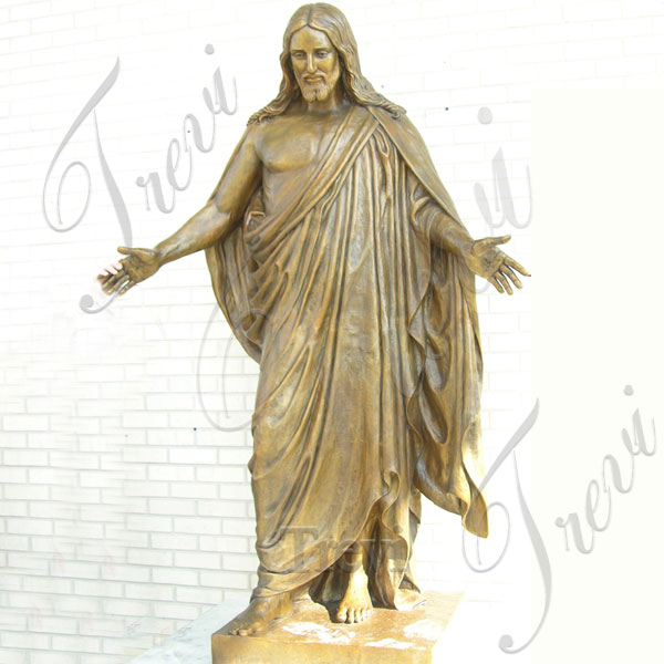 Life size bronze jesus open arms statues design for sale TBC-39