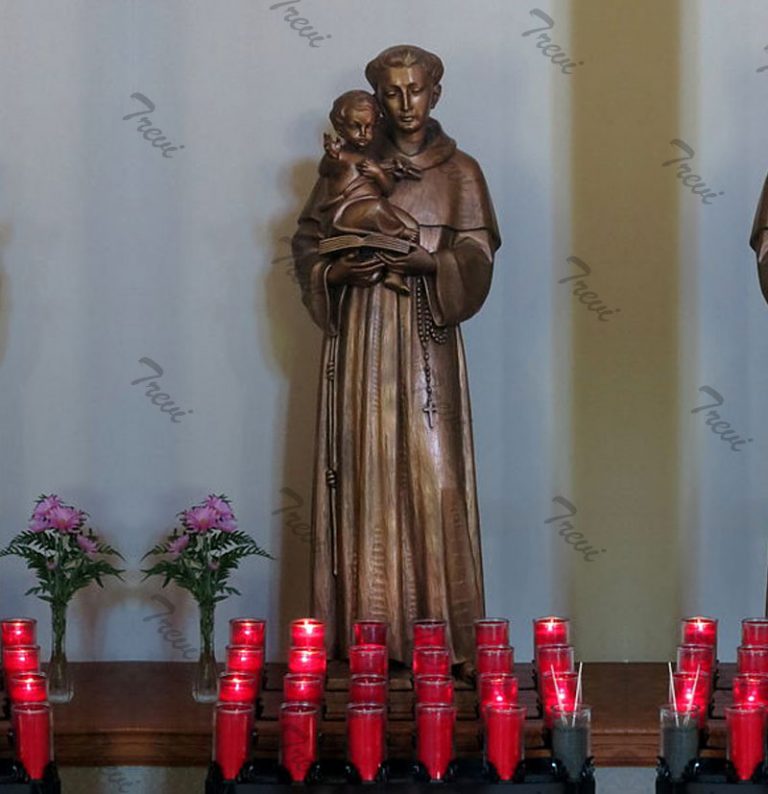 Life size bronze st anthony outdoor catholic church statue to buy TBC