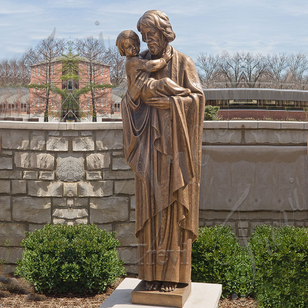 Where to buy st joseph holding babys bronze religious statue outdoor TBC-49