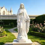 Marble Statue of Immaculate Heart of Mary for church