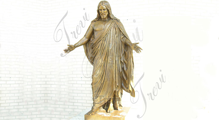 Life Size Gold Bronze Jesus Statue Church Decoration for Sale BOKK-640