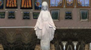 2.our lady of grace statue outdoor-Tevi sculpture