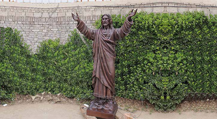 Life Size Realistic Bronze Jesus Catholic Church Decor for Sale BOKK-980