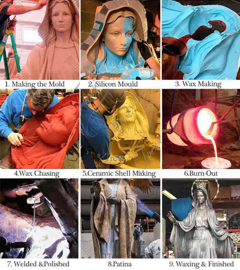 bronze sculpture making-Trevi sculpture