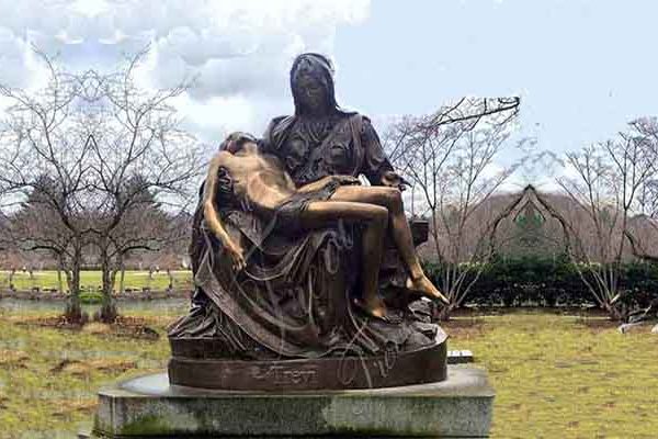 Life Size Catholic Bronze Pieta Statue Outdoor Decor for Sale BOKK-125