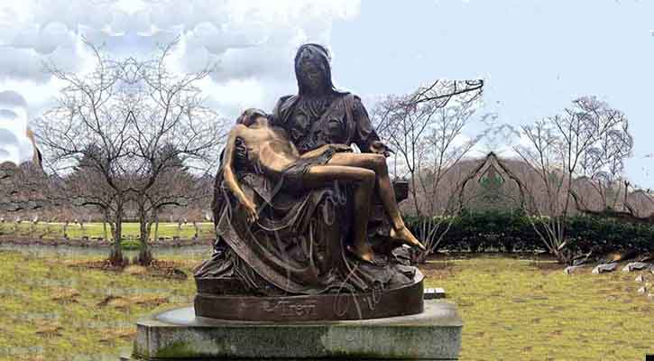 Life Size Catholic Bronze Pieta Statue Outdoor Decor for Sale BOKK-125