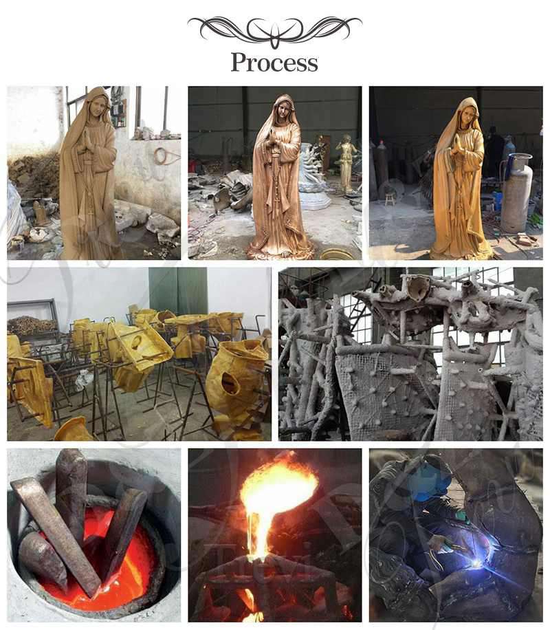 making of bronze statues for garden-Trevi sculpture
