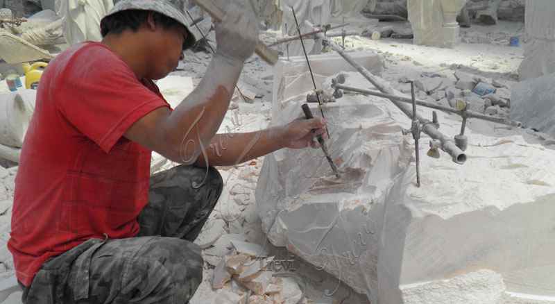 marble pulpit carving-Trevi sculpture