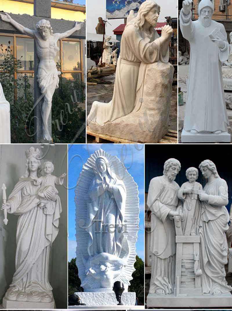 Diverse Marble Religious Statues-Trevi sculpture