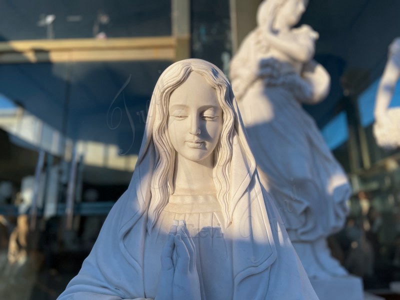 marble virgin Mary statue-Trevi sculpture