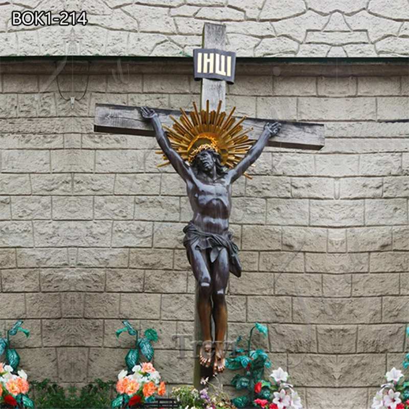 bronze crucifix-Trevi Sculpture