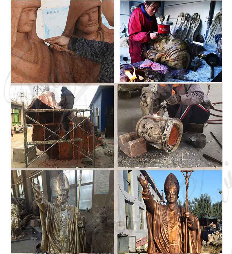 making process of Saint Charbel statue-Trevi Sculpture