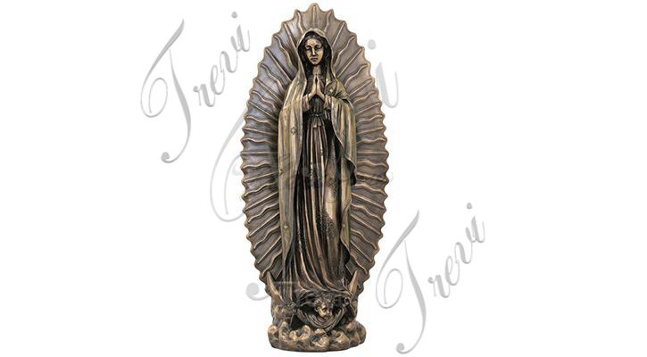 High-Quality Bronze Our Lady of Guadalupe Statue for Sale BOKK-639