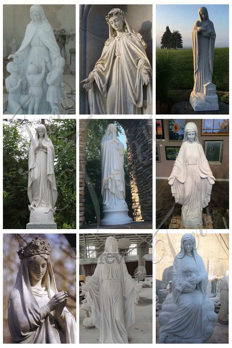 outdoor statues of Mary-Trevi Sculpture