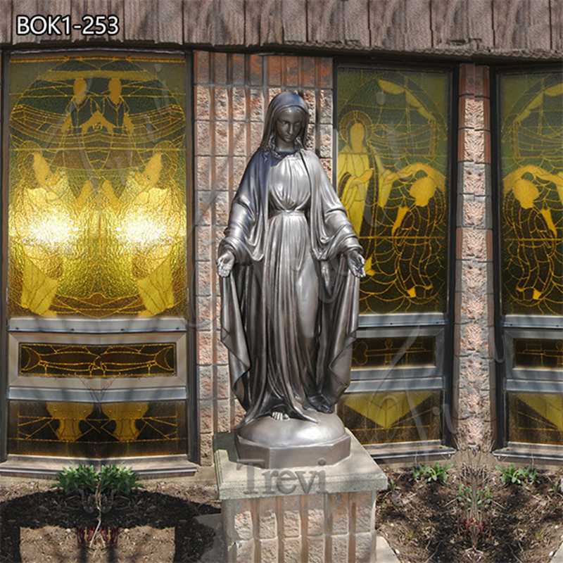 bronze virgin Mary statue-Trevi Sculpture