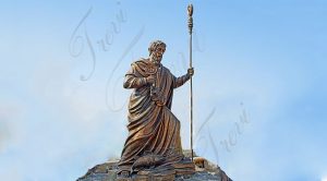 St Peter bronze statue-Trevi Sculpture.