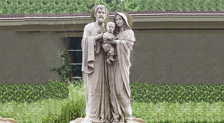 Hand Carving Marble Holy Family Statue for Sale CHS-889