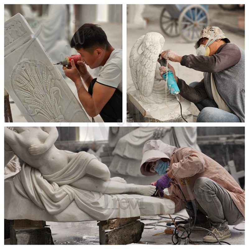 carving of marble statues-Trevi Sculpture