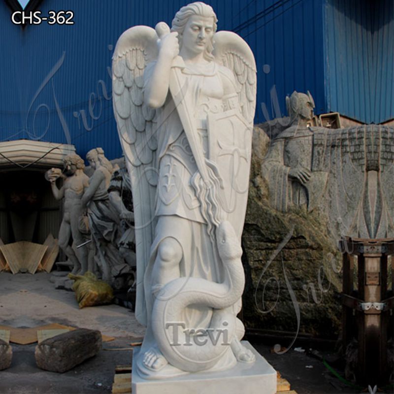 marble St Michael statue-Trevi Sculpture