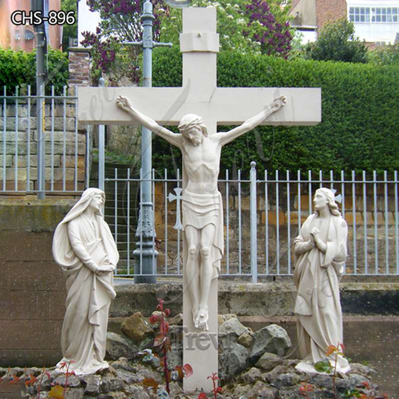 marble crucifix-Trevi Sculpture.