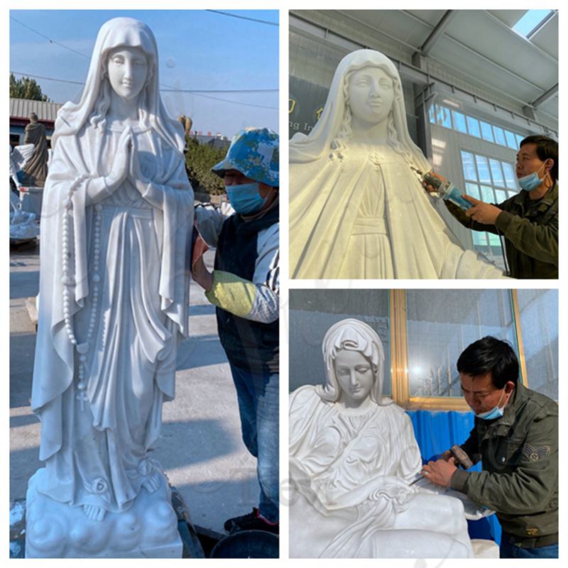 excellent carving artisans for carving marble Mary statue-Trevi Ssculpture