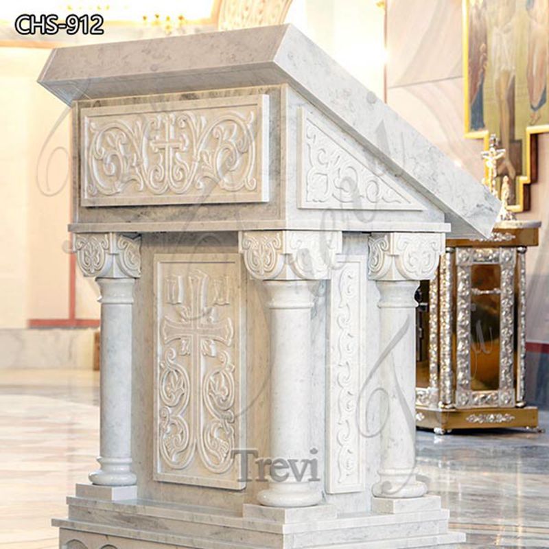 white pulpit-Trevi Statue