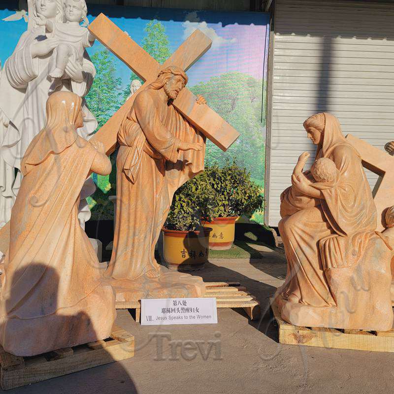8. Eighth Station Jesus meets the women of Jerusalem-Trevi Statue