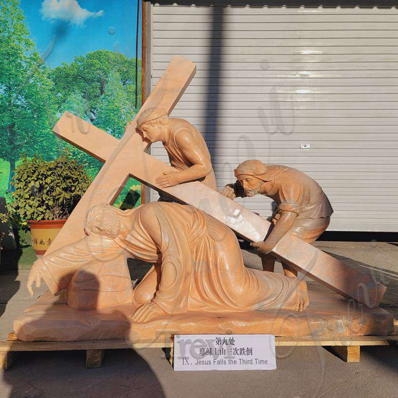 9.Ninth Station Jesus falls a third time-Trevi Statue