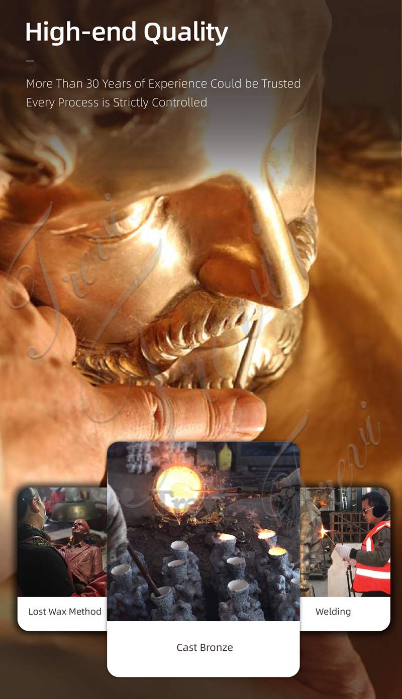 professional casting artisans for making bronze religious statue -Trevi Statue