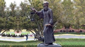 St Benedict garden statue-Trevi Statue.