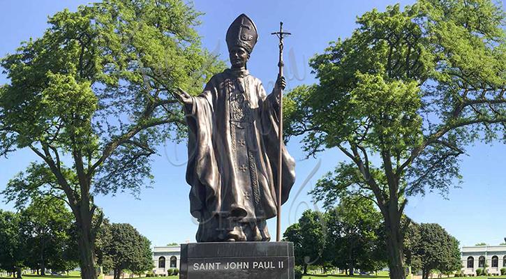 Life Size Bronze Saint John Paul II Statue Sells Online