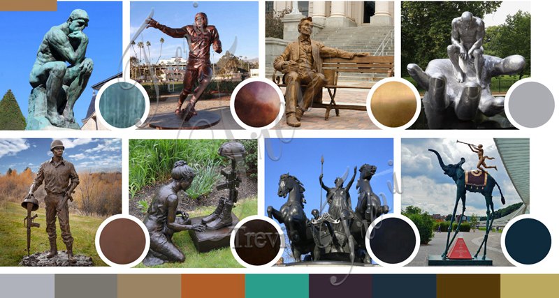 more color choices for the bronze Jesus statue-Trevi Statue