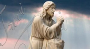 Life-size-christian-jesus-kneeling-in-the-garden-of-Gethsemane-prayer-outdoor-religious-garden-marble-statues-for-sale