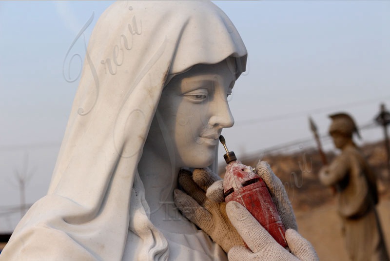 carving for the marble religious statues