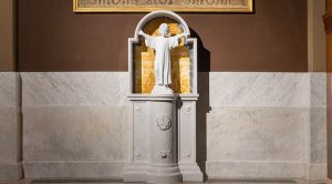 marble Catholic shrine