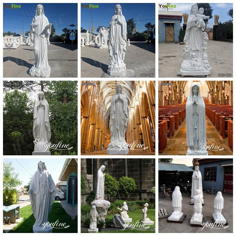marble mary statues