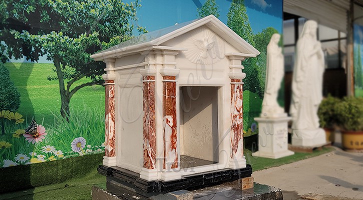 Hand-Carved Marble Tabernacle for Catholic Church