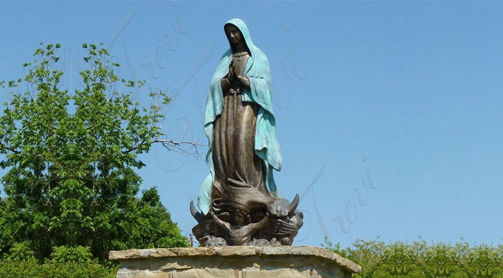 Bronze Casting Our Lady of Guadalupe Statue for Sale