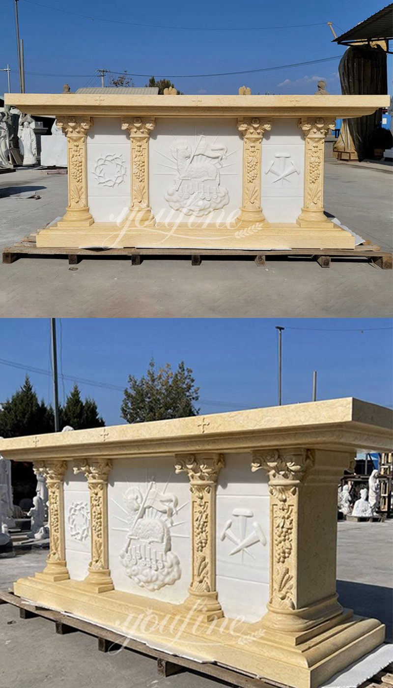 Marble Altar Table Detail