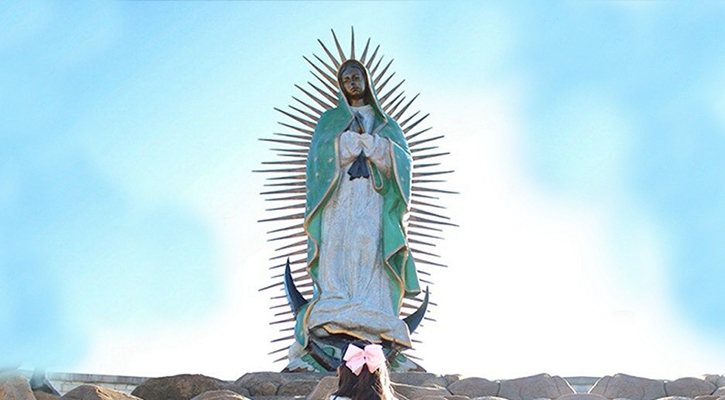 Life-Size bronze Our Lady of Guadalupe Statue Outdoor Decor for Sale