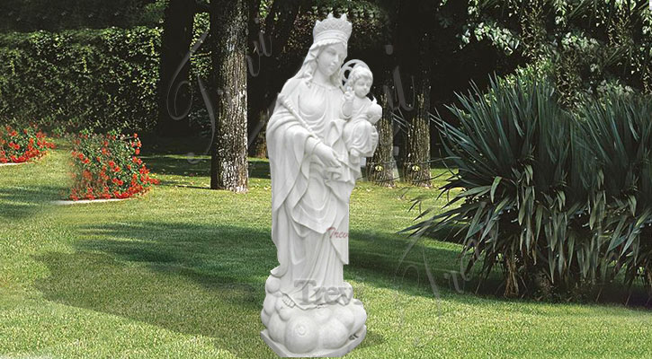 Helping Statue Religious Marble Our Lady of Perpetual Help Statue Outdoor Church Decor ...