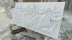 marble Jesus relief
