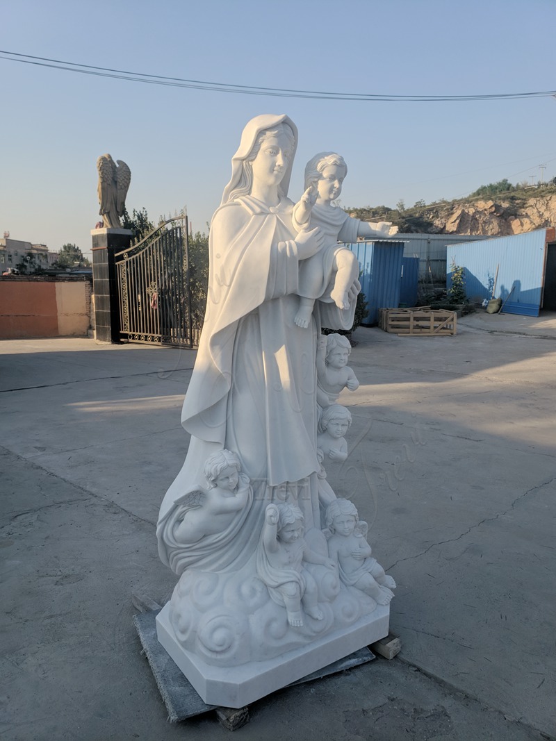 Virgin Mary with Children Marble Statue Introduction