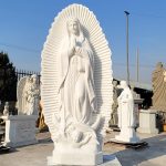Marble Our Lady of Guadalupe Statue