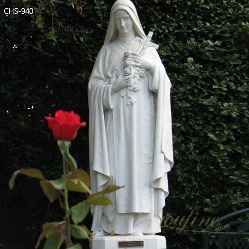 Marble St Therese Statue the Little Flower