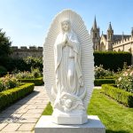 lifesize Marble Our Lady of Guadalupe Statue for church garden