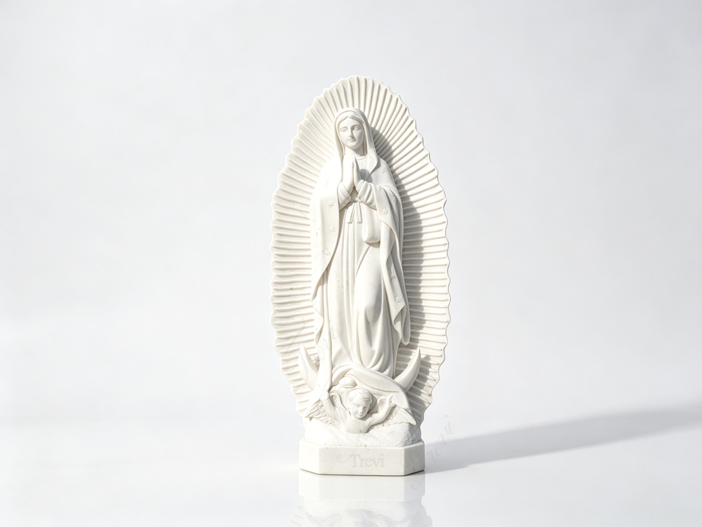 lifesize Marble Our Lady of Guadalupe Statue